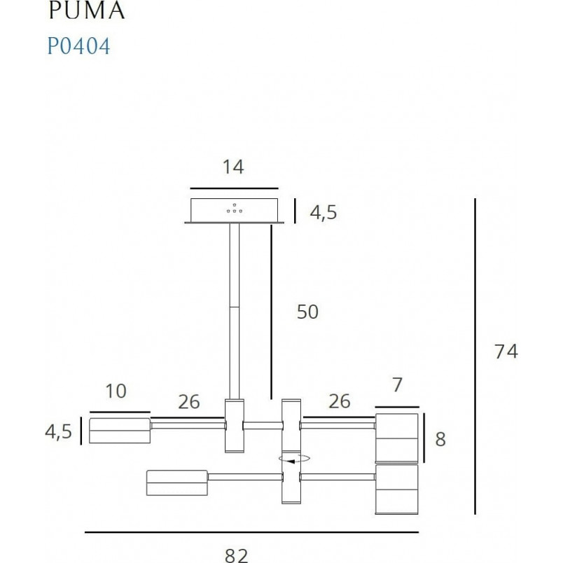 Lampa wisząca Puma IV LED | MaxLight - Nowoczesny Design