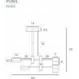 Lampa wisząca Puma IV LED | MaxLight - Nowoczesny Design