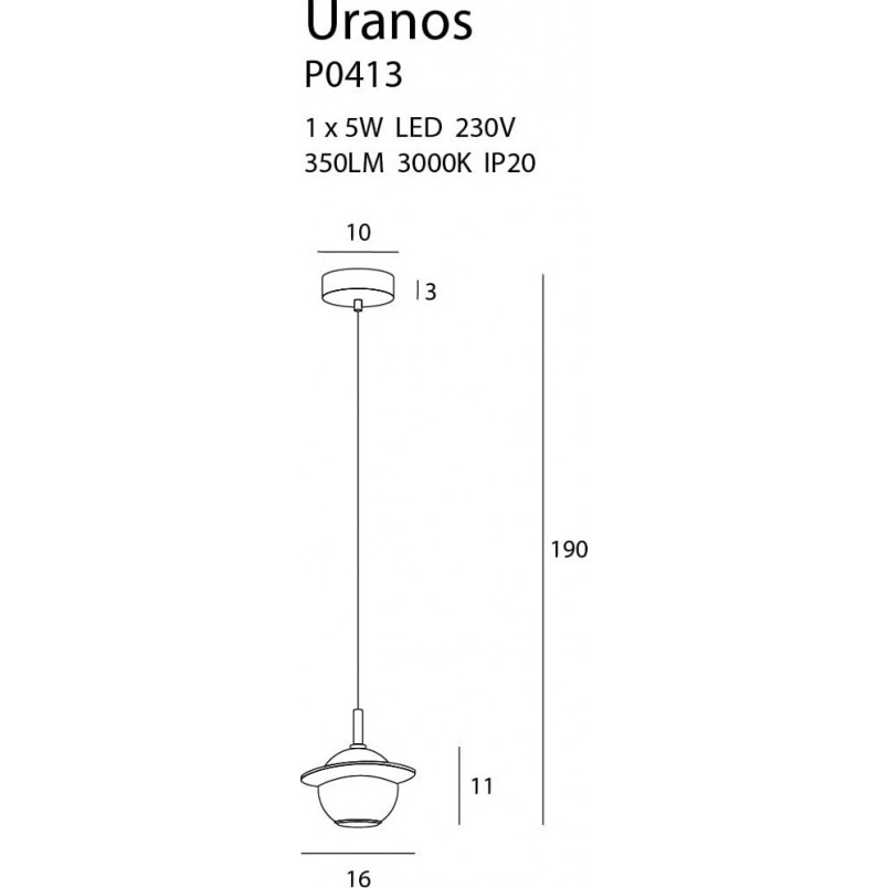 Lampa wisząca Uranos: Glamour i elegancja w Twoim domu | MaxLight