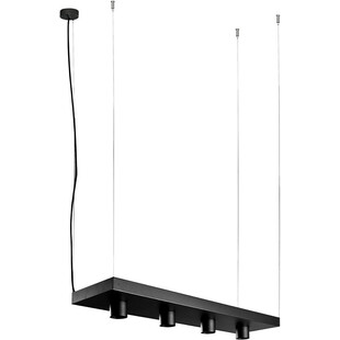 Lampa Wisząca Plant Czarna 4xGU10 z Półką | Nowodvorski