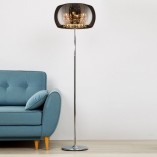 Lampa podłogowa Crystal ZumaLine | Styl glamour, chrom