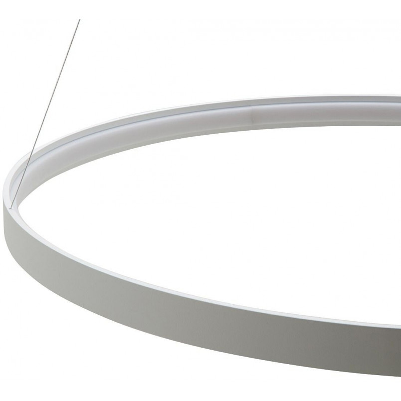 Lampa wisząca LED Circle 110cm biała ZumaLine - Nowoczesne oświetlenie