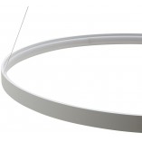 Lampa wisząca LED Circle 110cm biała ZumaLine - Nowoczesne oświetlenie