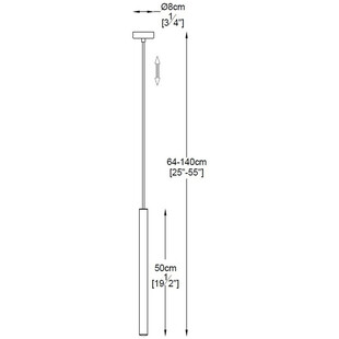 Lampa wisząca Loya ZumaLine - Złota, LED | Elegancki Design