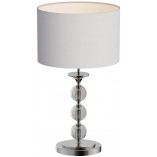 Lampa stołowa glamour Rea biała | ZumaLine - Eleganckie oświetlenie