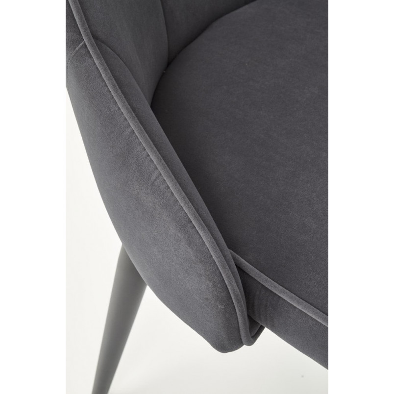 Krzesło welurowe pikowane K365 Halmar - Stylowy design w przystępnej cenie