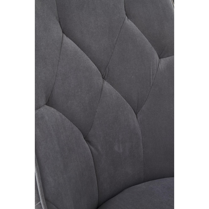 Krzesło welurowe pikowane K365 Halmar - Stylowy design w przystępnej cenie