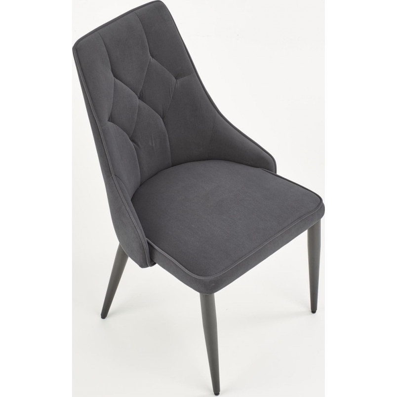 Krzesło welurowe pikowane K365 Halmar - Stylowy design w przystępnej cenie