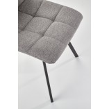 Krzesło pikowane K402 Halmar - Szare, Tapicerowane | Sklep mebli