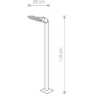 Słupek ogrodowy Pathway LED 118cm czarny | Nowodvorski