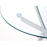 Stół szklany okrągły Raymond 100cm - Halmar | Cena 507,30 PLN