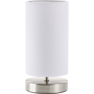 Lampa stołowa biała Brilliant Clarie - Elegancki design