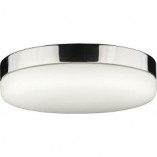 Plafon szklany Kasai 32cm chrom - Nowodvorski | Eleganckie oświetlenie