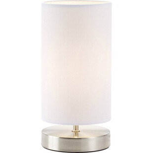 Lampa stołowa biała Brilliant Clarie - Elegancki design