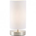 Lampa stołowa biała Brilliant Clarie - Elegancki design