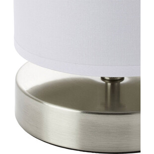 Lampa stołowa biała Brilliant Clarie - Elegancki design