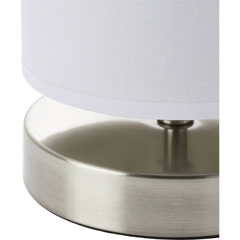 Lampa stołowa biała Brilliant Clarie - Elegancki design