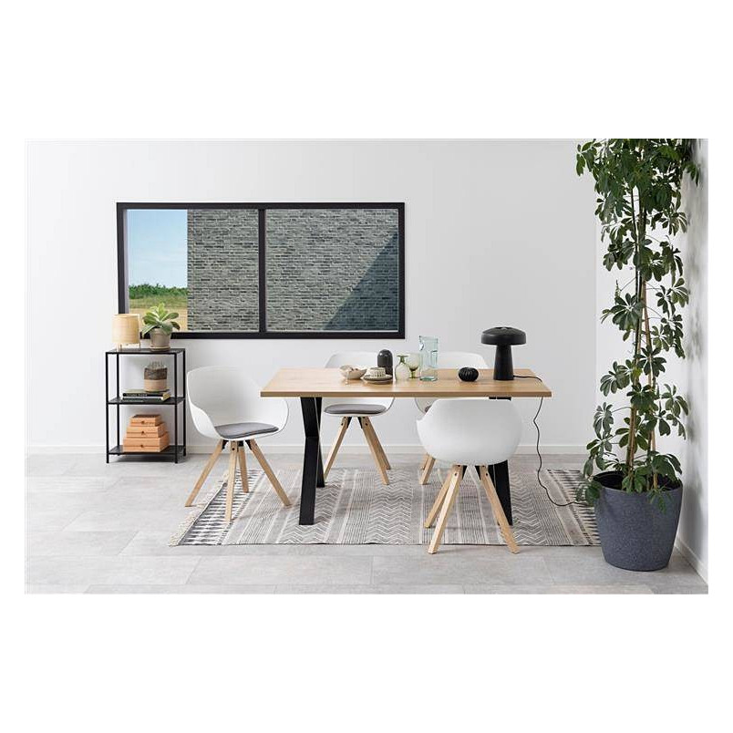 Krzesło Actona Tina Wood - Skandynawski design | Białe