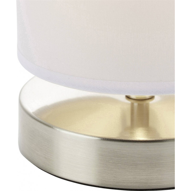 Lampa stołowa biała Brilliant Clarie - Elegancki design
