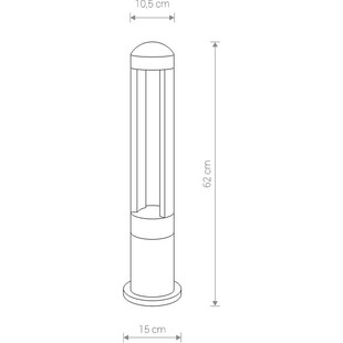Lampa Ogrodowa LED Monterrey | Nowodvorski | Czarna