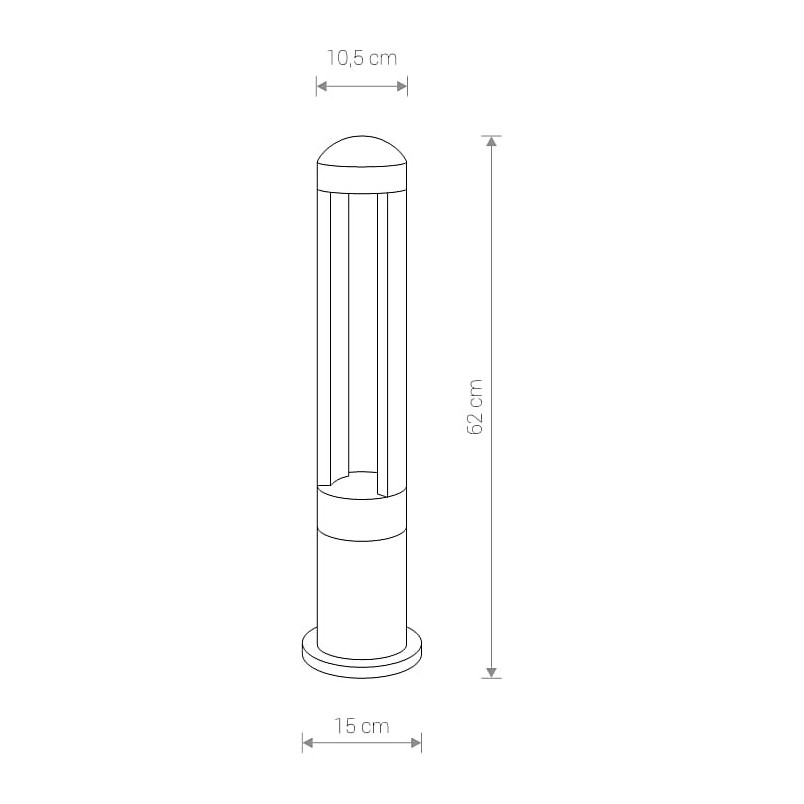 Lampa Ogrodowa LED Monterrey | Nowodvorski | Czarna