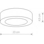 Plafon zewnętrzny LED Merida | Nowodvorski - 20cm