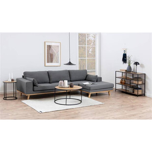 Stolik boczny Actona Seaford | Dąb, 40cm | Skandynawski Design