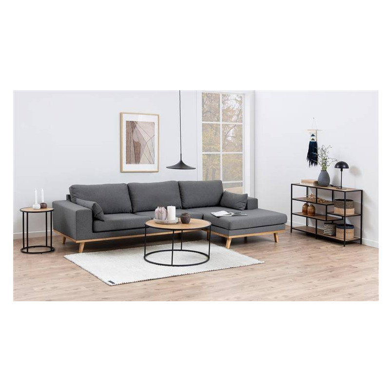 Stolik boczny Actona Seaford | Dąb, 40cm | Skandynawski Design