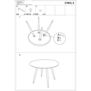 Stół Okrągły Glamour Cyryl Signal | Czarny, 100cm