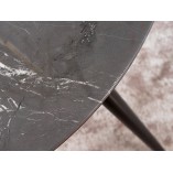Stół Okrągły Glamour Cyryl Signal | Czarny, 100cm