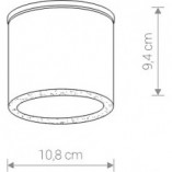 Lampa spot Hexa Nowodvorski | Grafitowa, GU10, IP44