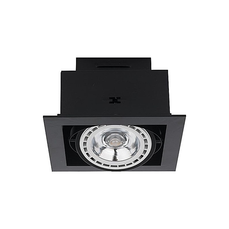 Downlight podtynkowe Nowodvorski 19cm czarne - Oświetlenie
