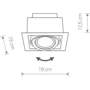 Downlight podtynkowe Nowodvorski 19cm czarne - Oświetlenie