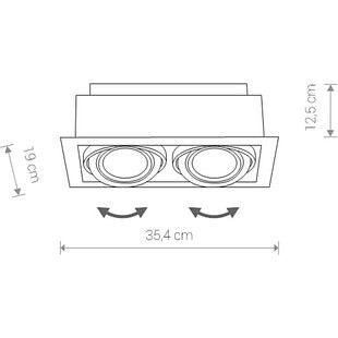 Oprawa Downlight Nowodvorski | Podtynkowa, 2xGU10, Biała