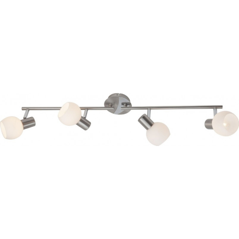 Plafon szklany 4 punktowy Brilliant Tiara IV - Chrom/Biały