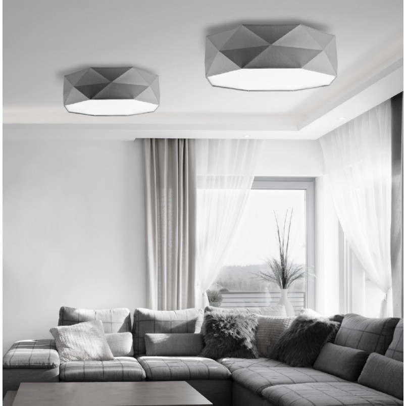 Plafon geometryczny szary Kantoor 52cm TK Lighting | Kup online