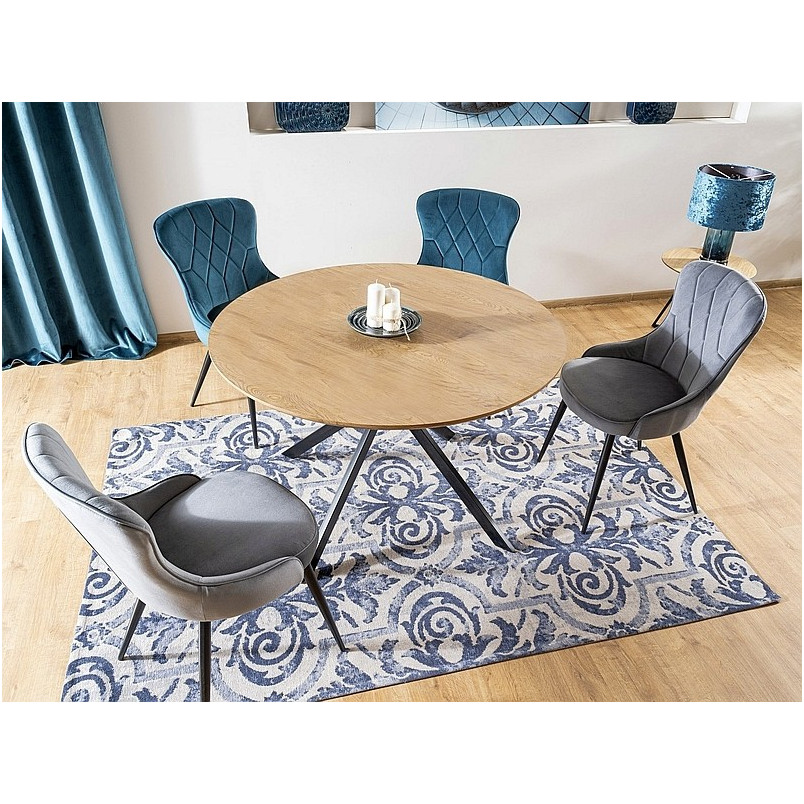Stół okrągły industrialny Aster 120cm Signal - Stylowy i funkcjonalny
