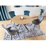 Stół okrągły industrialny Aster 120cm Signal - Stylowy i funkcjonalny