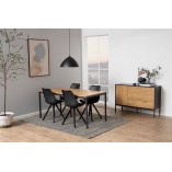 Stół industrialny Actona Seaford 160x80 | Dąb Czarny