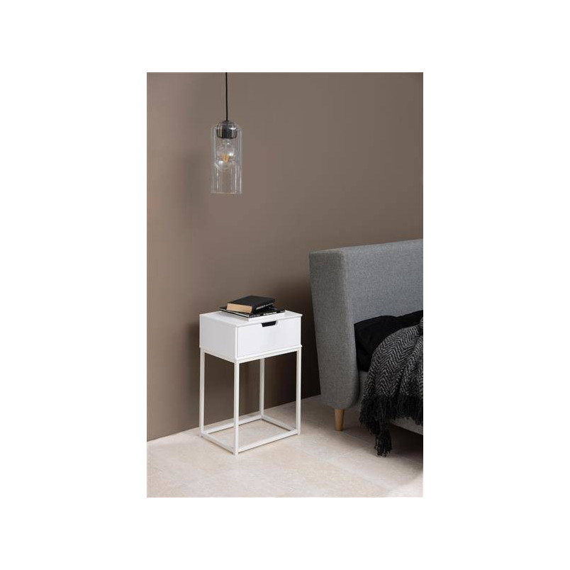 Szafka nocna Actona Mitra 40cm biała - Skandynawski Design
