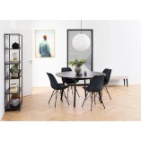 Stół Okrągły Roxby Actona | Czarny Fornir | 105cm