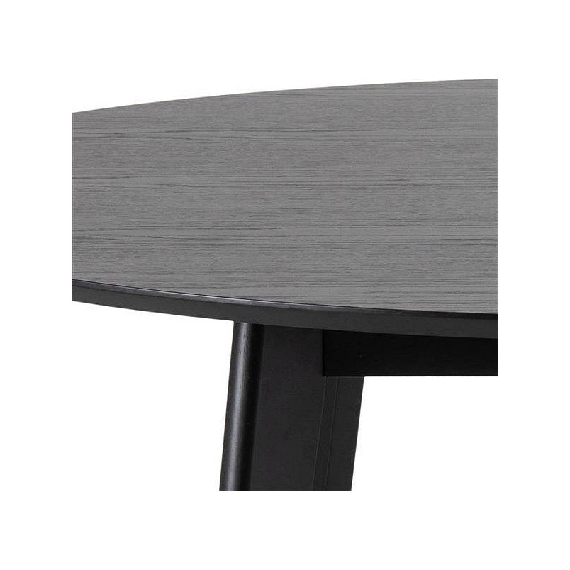 Stół Okrągły Roxby Actona | Czarny Fornir | 105cm