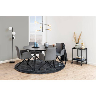 Stół Okrągły Roxby Actona | Czarny Fornir | 105cm