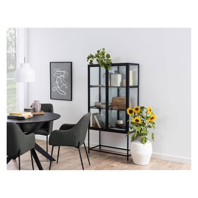 Stół okrągły Duncan Actona | Fornirowany dąb czarny | 105cm