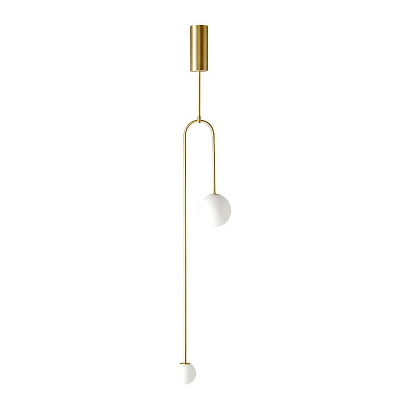 Lampa sufitowa Loop | Biało-złote kule | Step Design