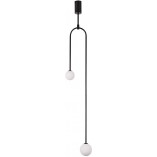 Lampa sufitowa Loop | Szkło biało-czarne | Step Design