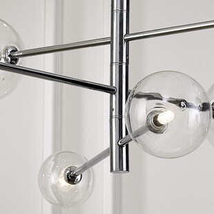 Lampa Sola XII - Szklane Kule, Chrom | Step Into Design
