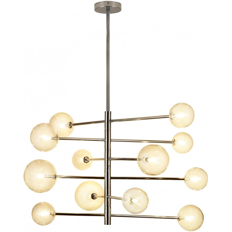 Lampa Sola XII - Szklane Kule, Chrom | Step Into Design
