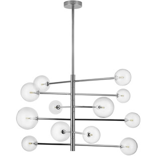 Lampa sufitowa szklane kule Sola XII 75cm przezroczysty / chrom Step Into Design