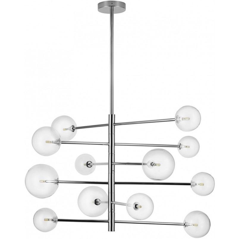 Lampa Sola XII - Szklane Kule, Chrom | Step Into Design
